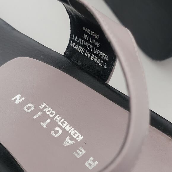 Kenneth Cole Reaction Black and Cream Sandals - Picture 8 of 10